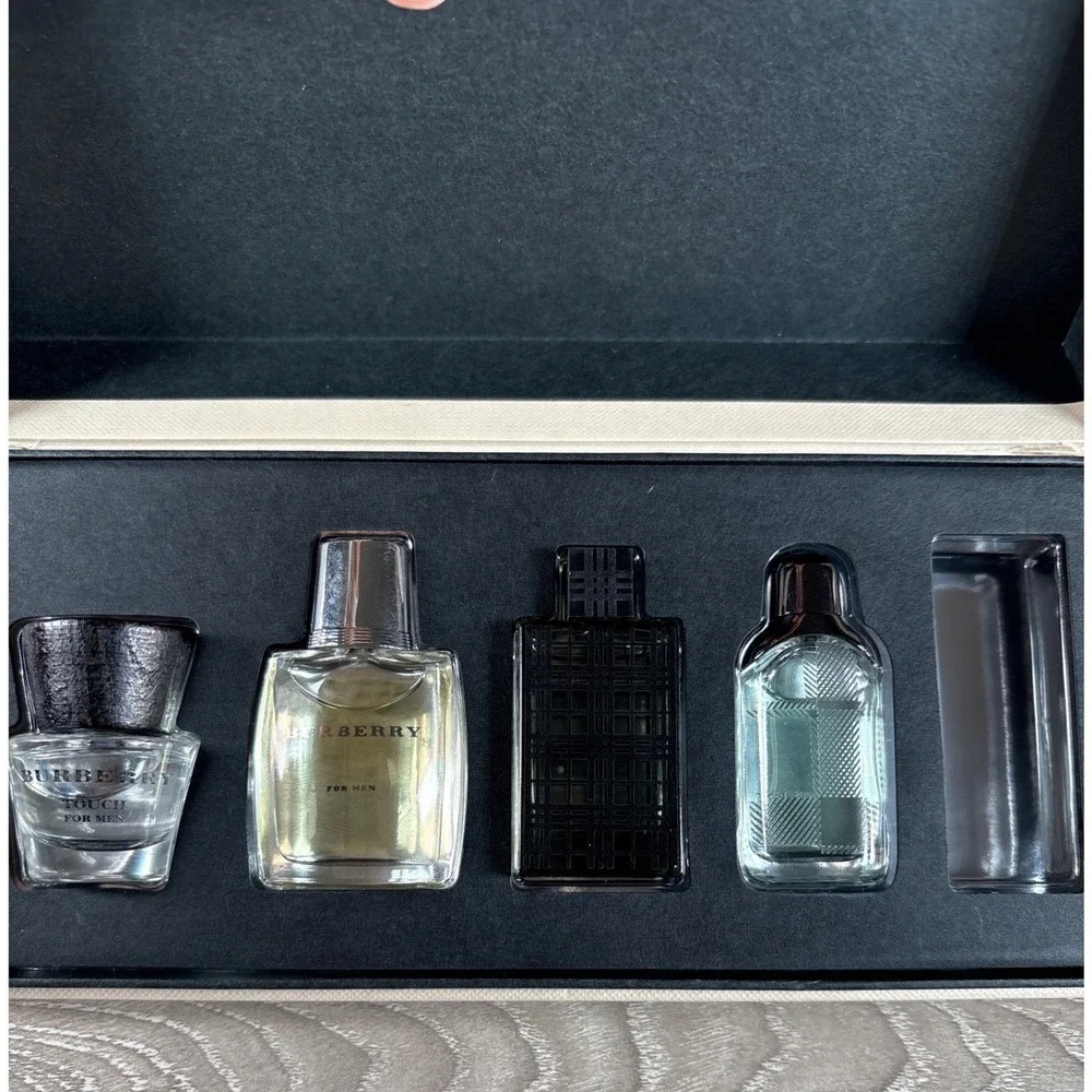 Burberry Fragrances for Men 4 Piece Miniature Gift Set Touch Brit Rhythm Classic